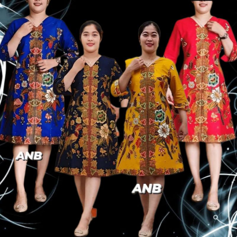 Baju Batik Atasan Wanita Modern Baju Batik Kerja Kantoran Guru Pns Karyawan Baju Atasan Kondangan Wi