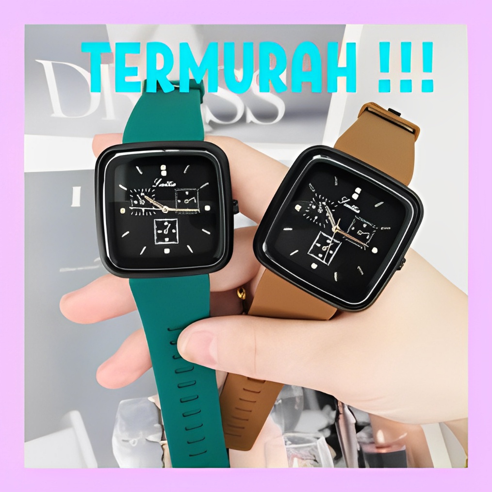 WBS Jam Tangan Pria Wanita Sport Chrono Korea Fashion Quartz Silikon Rubber Analog Watch