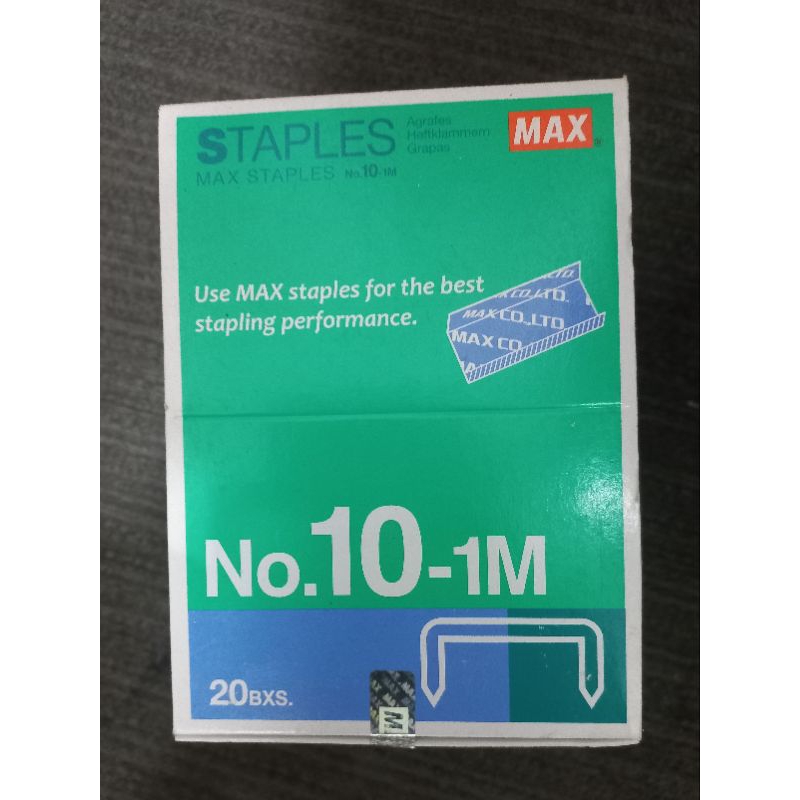 

isi steples max no 10(1 pak/20 box)