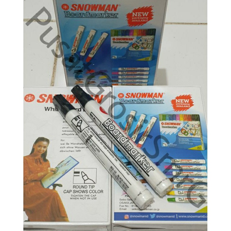 

ART D6F7 Spidol Snowman Whiteboard 1 lusin TERMURAH