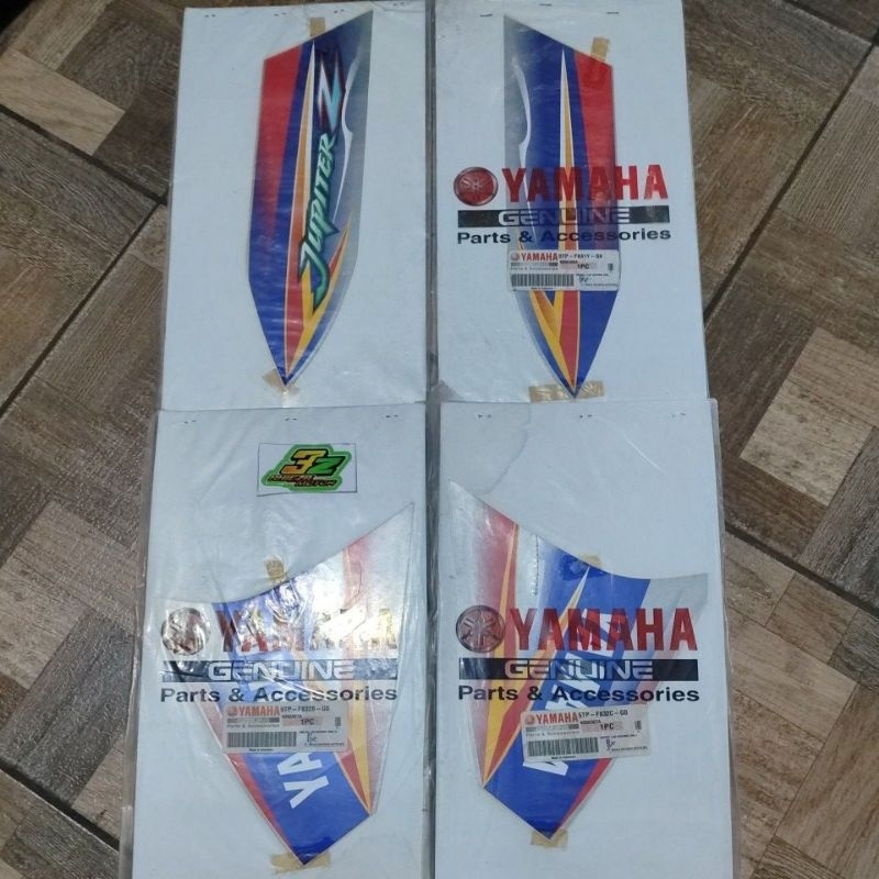 Striping stiker graphic grafik les jupiter z lama old jari-jari spoke set 5TP silver biru s3 2005 or