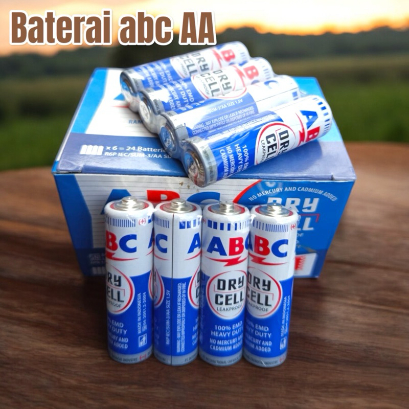 (4pcs) Batu Baterai abc AA Murah - Batre jam remot mainan grosir