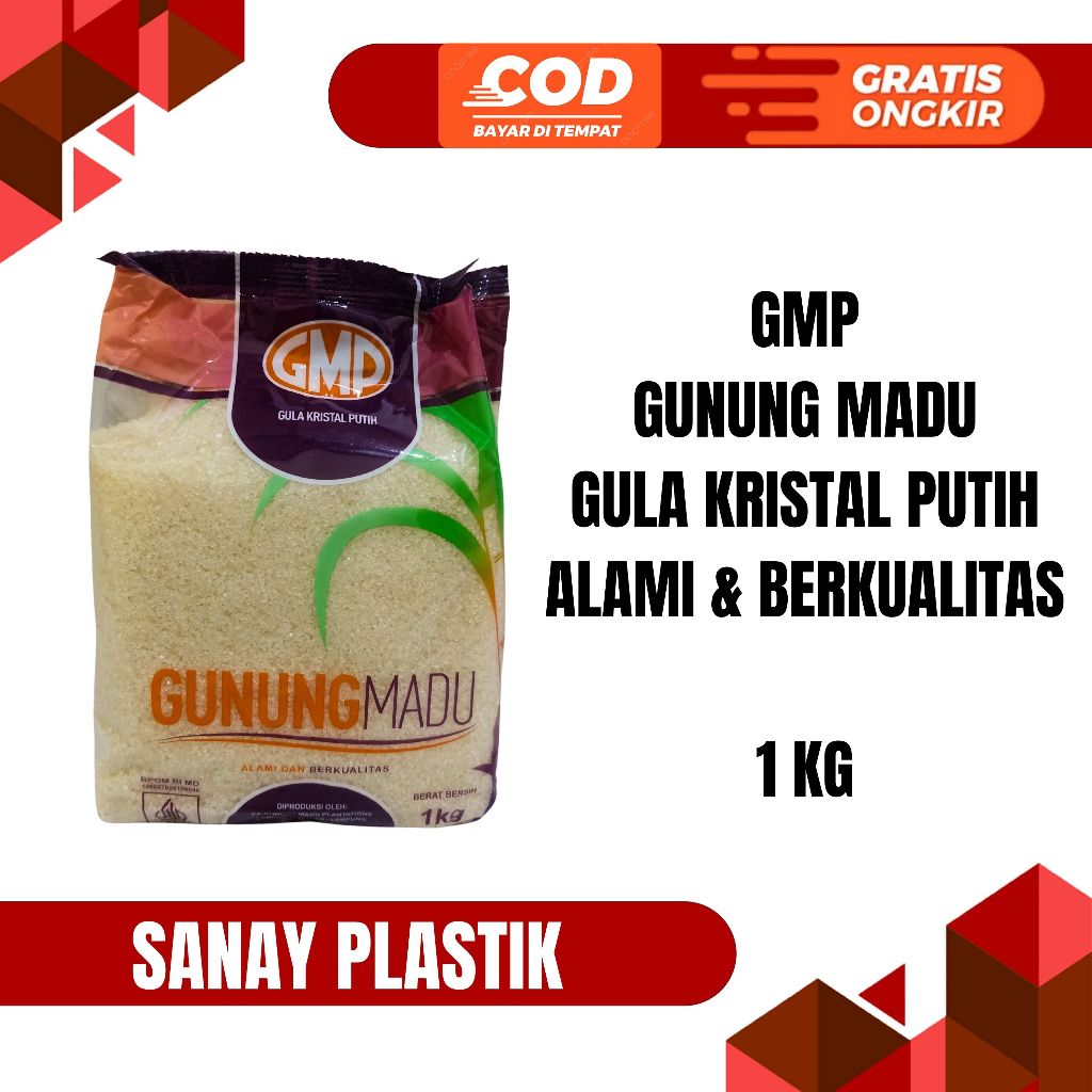 

GULA PASIR GMP 1 KG KEMASAN GUNUNG MADU