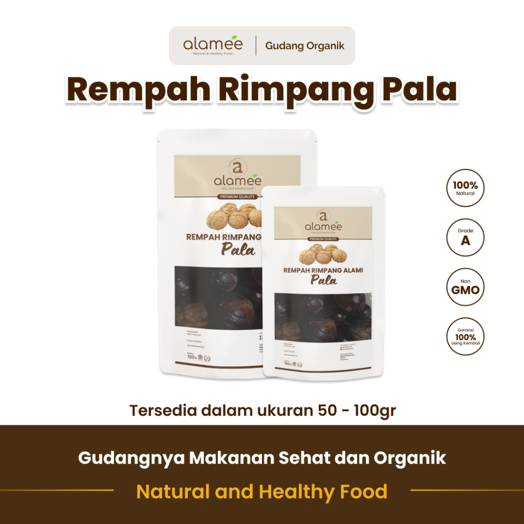 

alamee rempah pala bumbu dapur aroma khas penyedap alami hangat dan rempah aromatik cita rasa unik