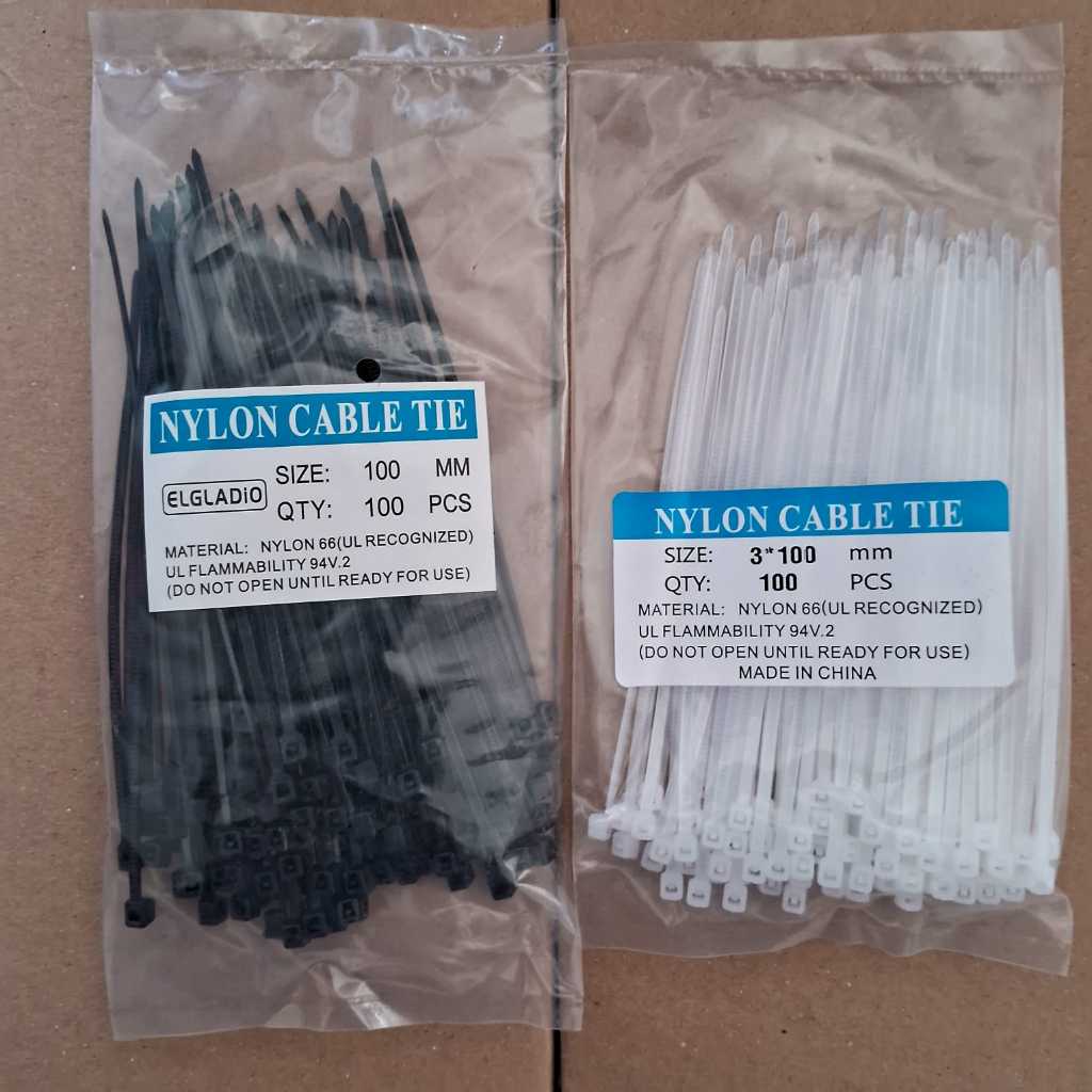 

Cable Ties Nylon 10 cm Isi 100 pcs Kabel Ties