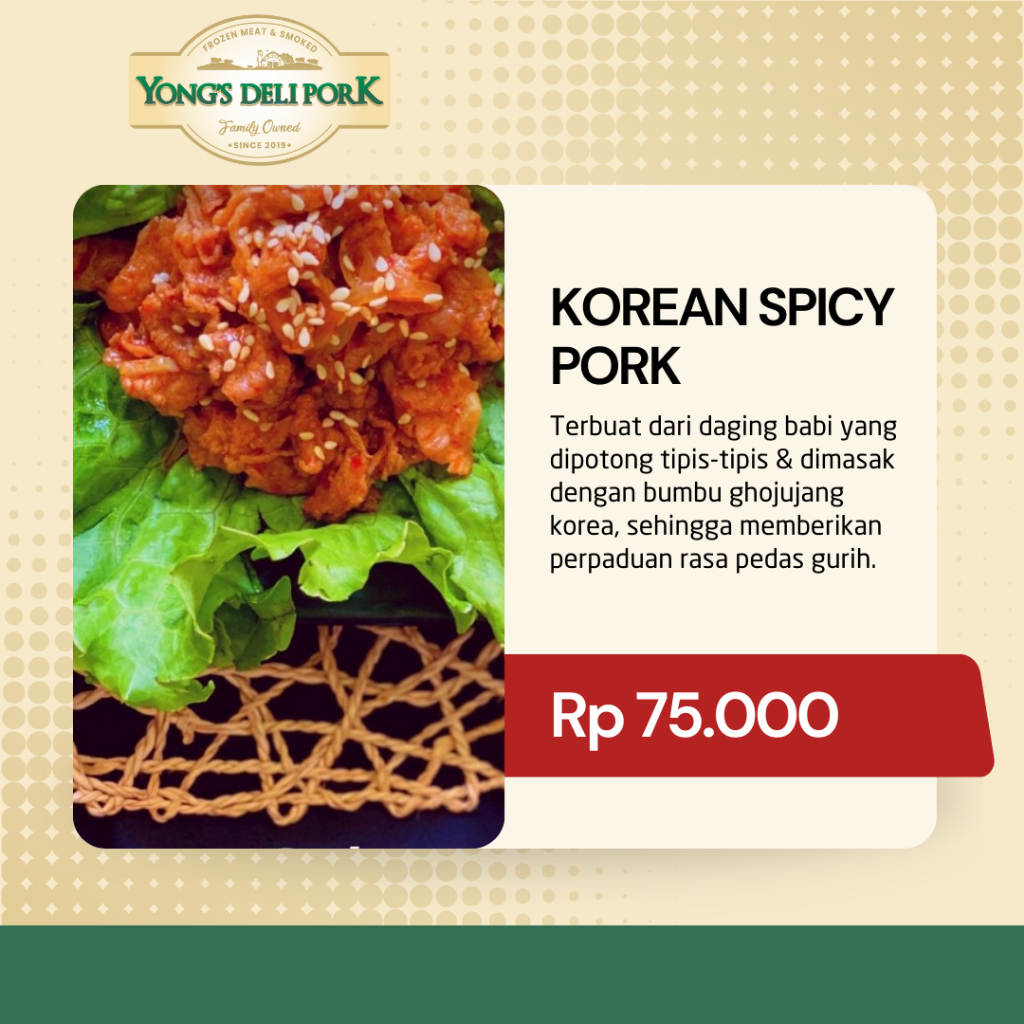 

Korean Spicy Pork 300 gr - Babi