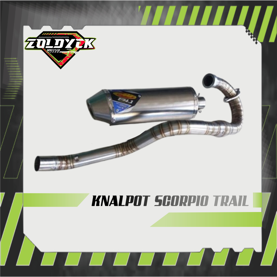 KNALPOT SCORPIO TRAIL - KNALPOT RACING SCORPIO RANGKA KTM 250 FMF F4
