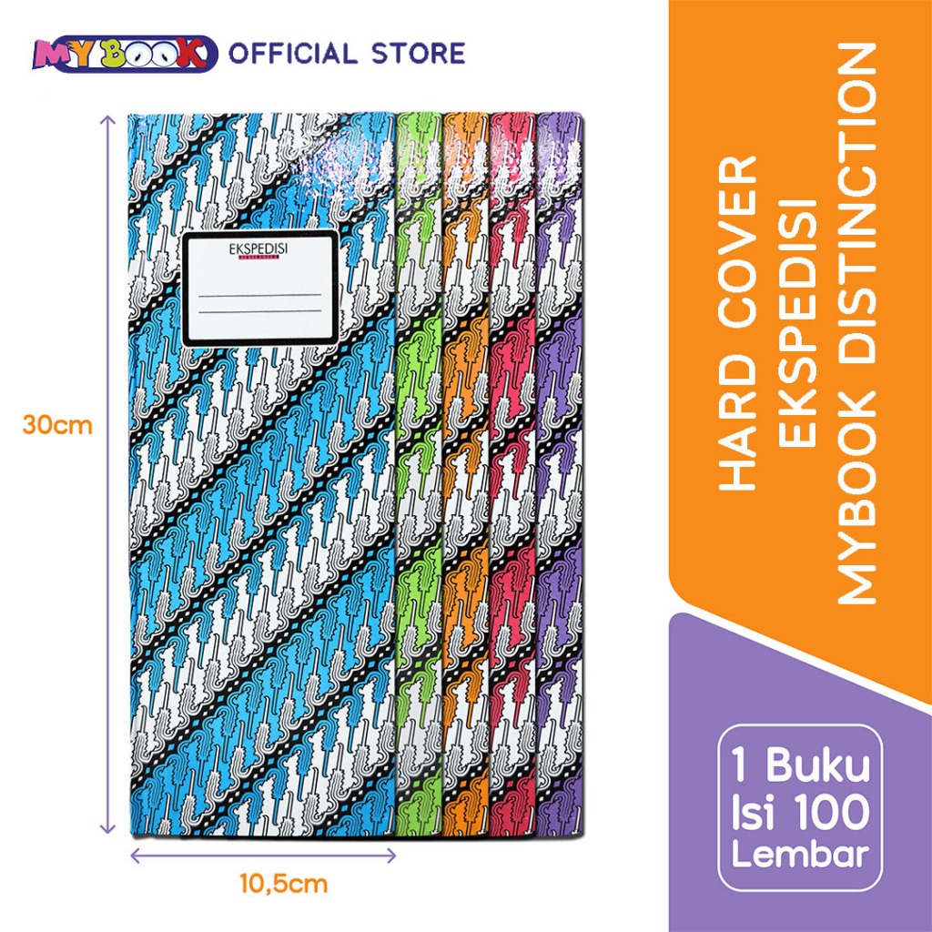 

My Book Distinction Buku Hard Cover Ekspedisi Batik Warna Warni - 100 Lembar