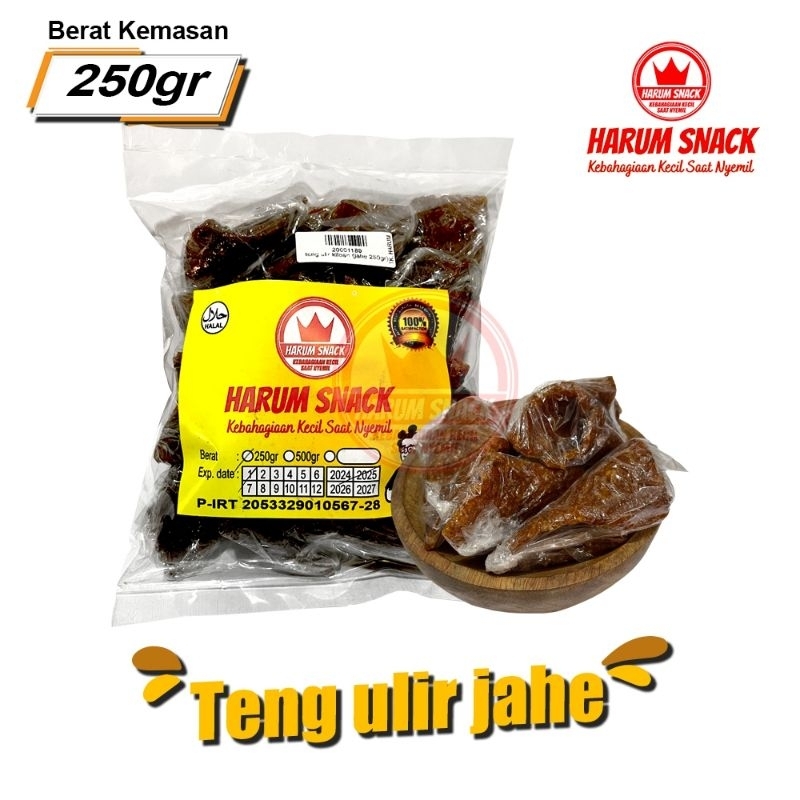 

TENG TENG JAHE ULIR 250 Gram [Harum Snack Official] SNACK KILOAN CAMILAN CEMILAN