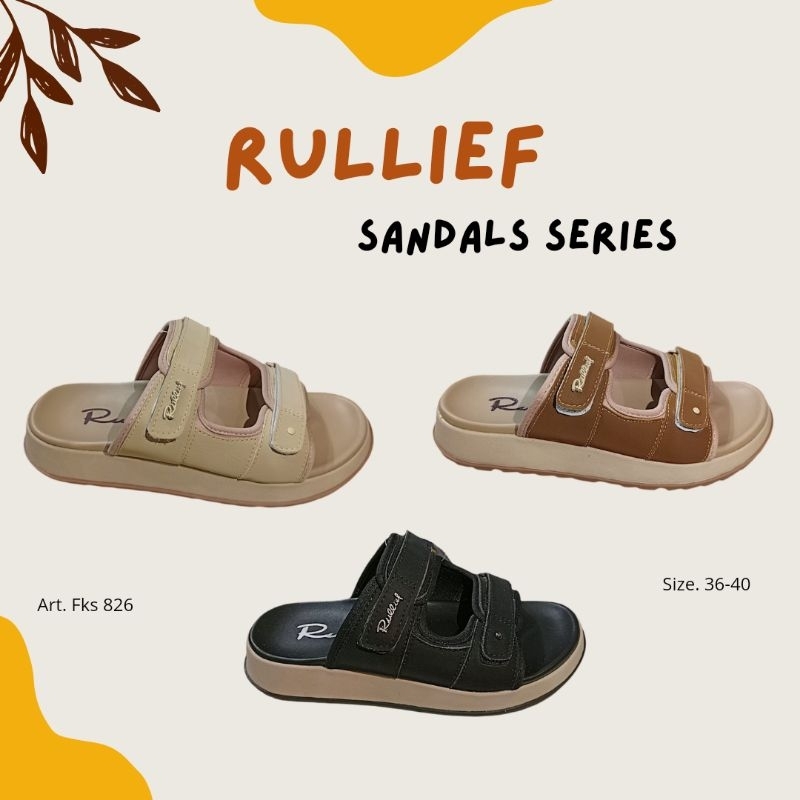 Sandal Rullief wanita selop Fks/ Ftk