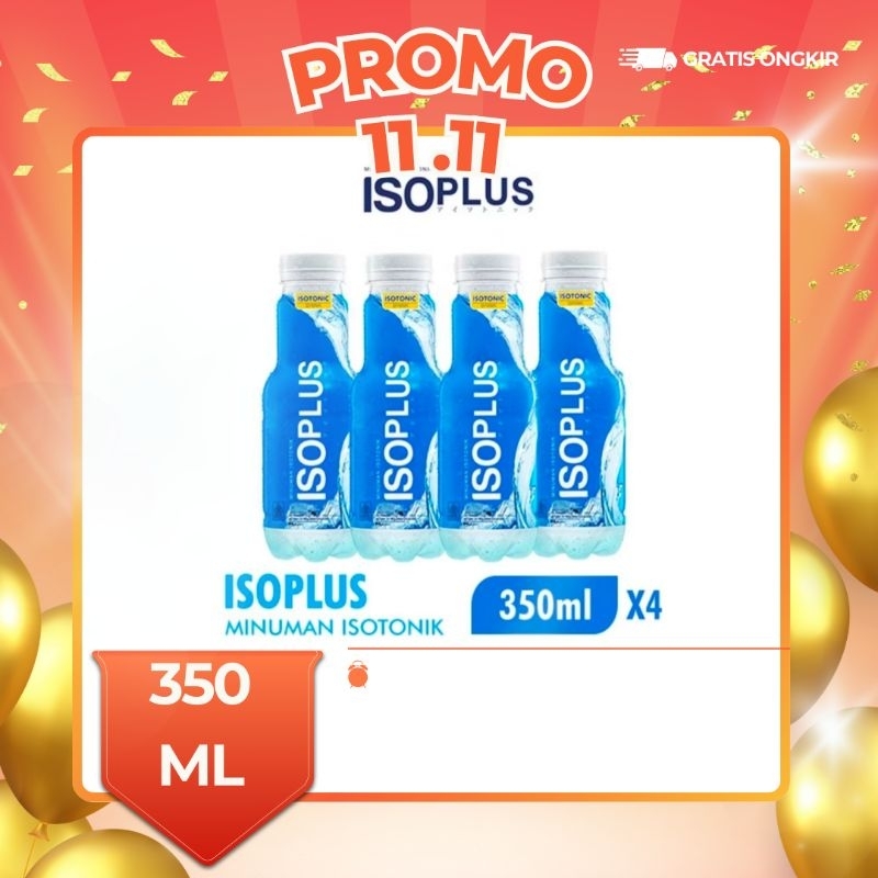 

ISOPLUS Minuman Isotonik Botol 350 ML 4 Pcs,1 Dus