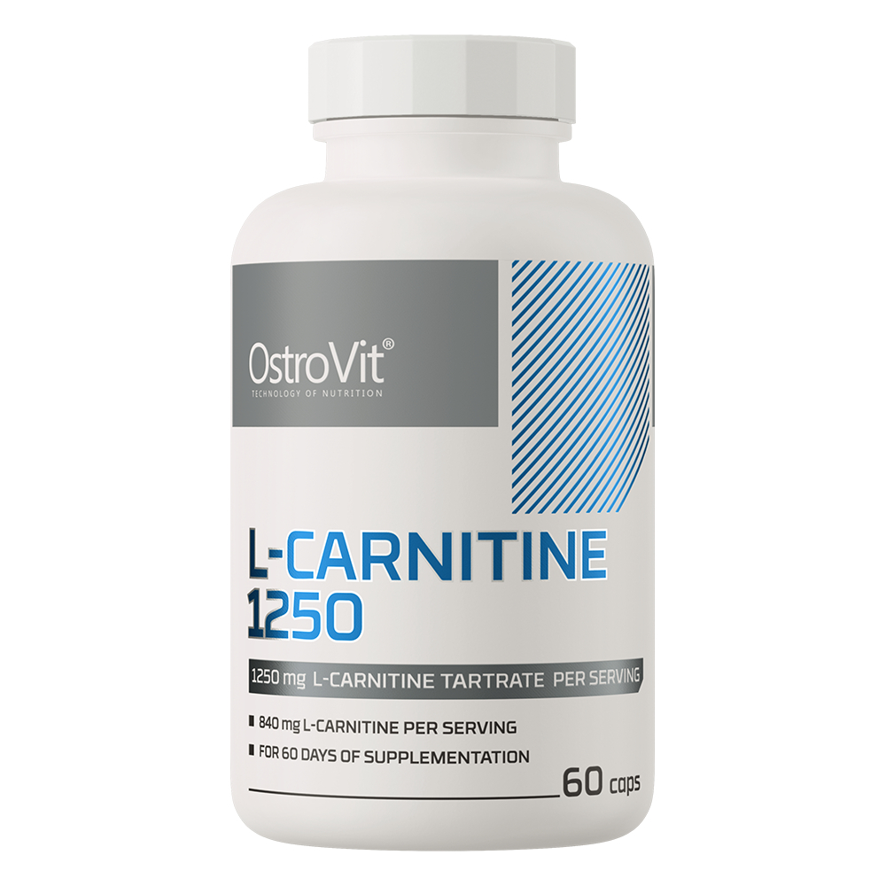 OstroVit L-Carnitine Tartrate 1250mg 60 Kapsul Karnitin Suplemen Obat Diet Pelangsing Fat Burner Pem