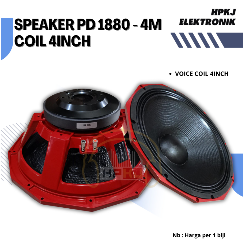 KOMPONEN SPEAKER 18 INCH PD1880 VC 4 Speaker pd 1880 - 4M PD1880 - 4H