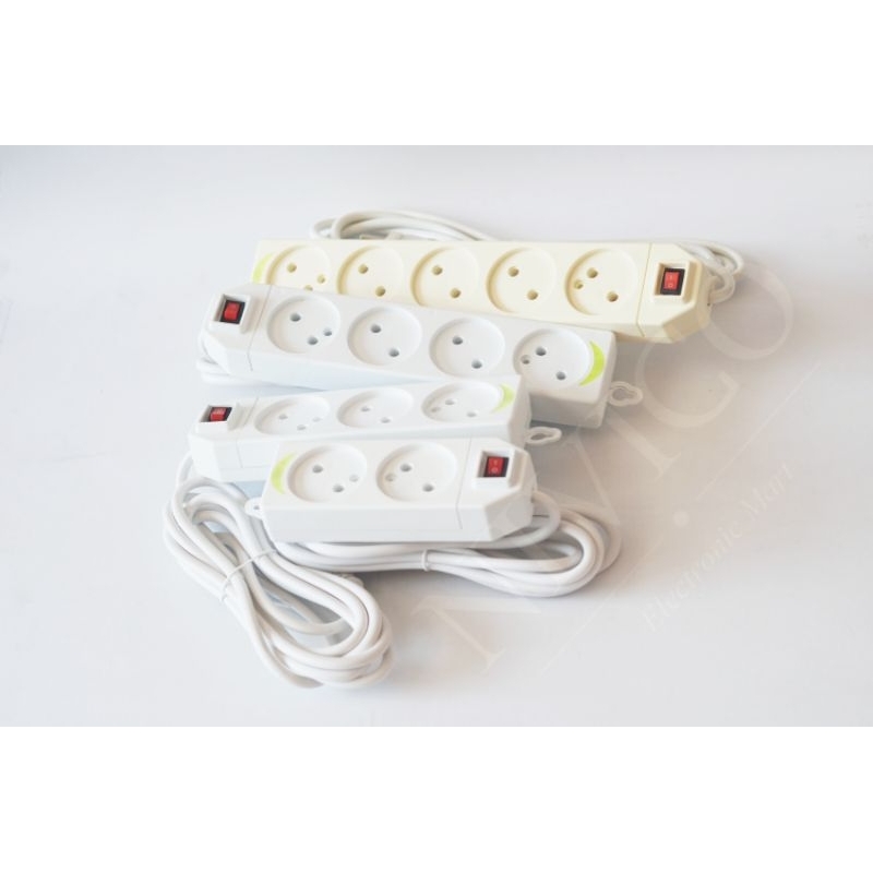 Stop Kontak Gepeng + Kabel 3 meter+ Switch (2L)(3L)(4L)(5L)