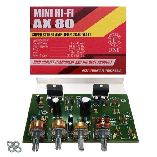 KIT AX 80 STEREO AMPLIFIER 2X40 Watt