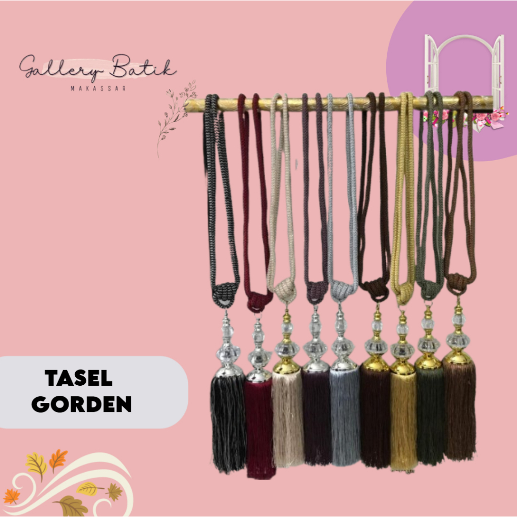 Tasel Gorden Kaca/ Pengait Gorden [[GALLERY BATIK MAKASSAR]]