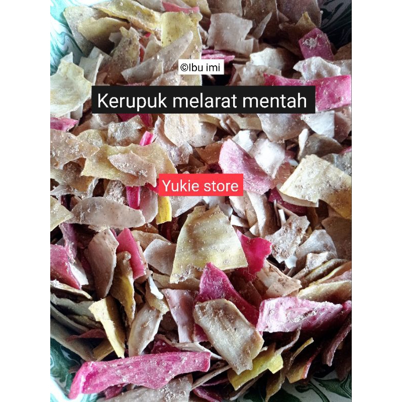 

500 gram Kerupuk melarat mentah Khas Cirebon remahan / remuk krupuk mlarat cirebon