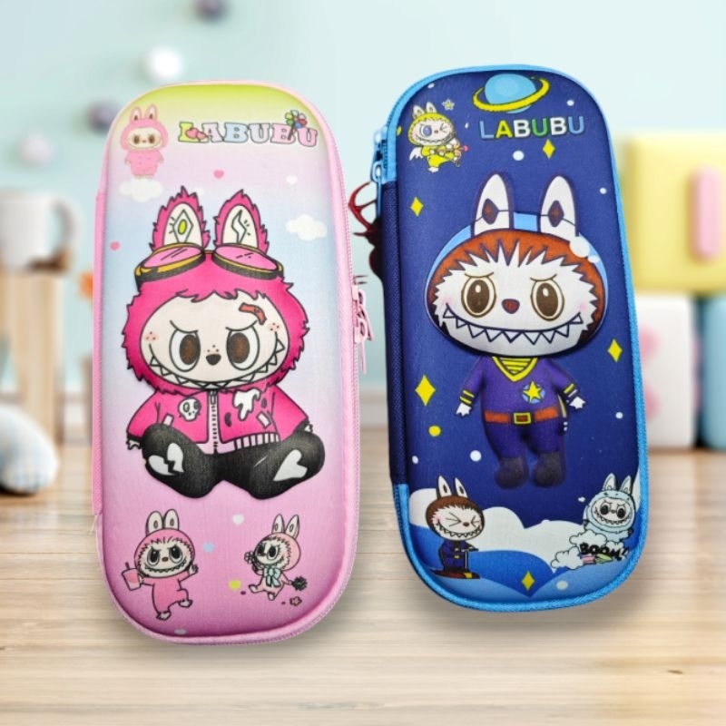 

LABUBU - TEMPAT PENSIL ANAK HARD CASE 3D IMPORT TIMBUL KOTAK PENCIL SLETING