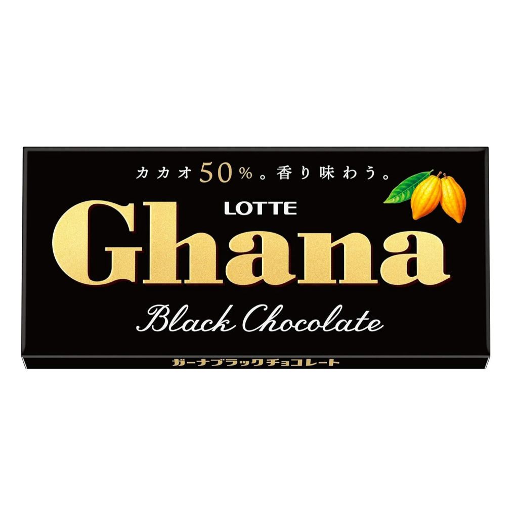 

Lotte Ghana Black Chocolate / Cokelat Hitam 50 Gr