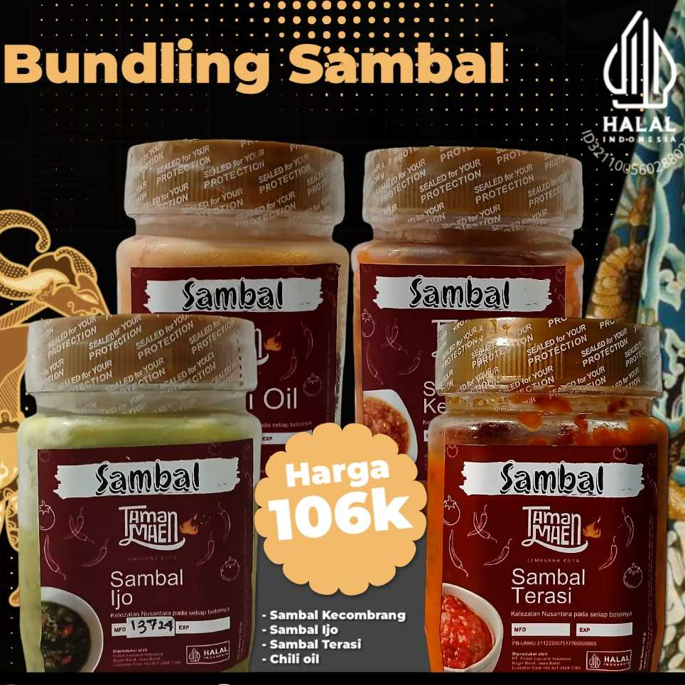 

PAKETAN NYETOK SAMBAL HEMAT 4 SAMBEL BY SAMBAL TAMAN MAEN
