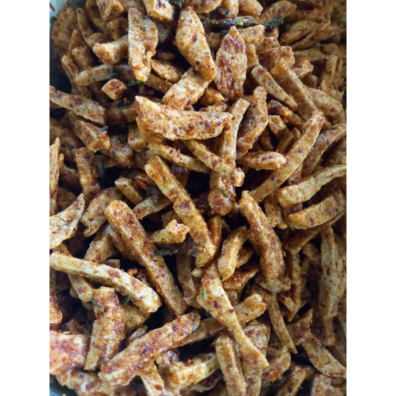

Basreng Kerupuk Seblak makaroni Bantet Pedas daun Jeruk 100gr