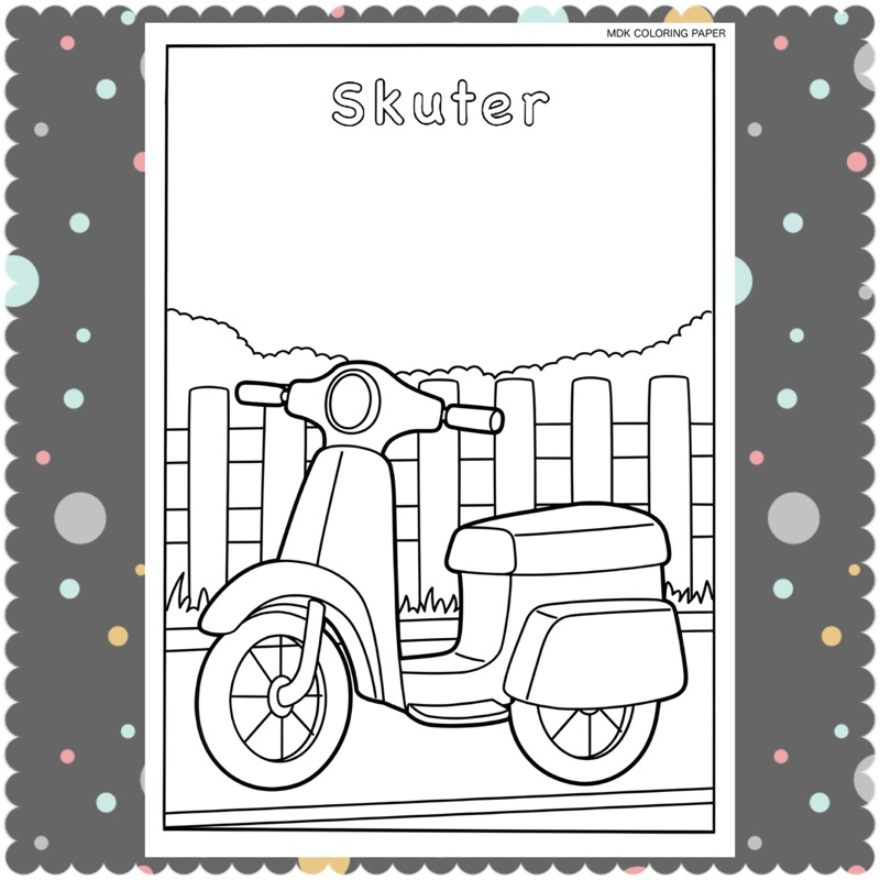 

MDK Kertas Mewarnai KENDARAAN TRANSPORTASI / Kertas & Lembar Mewarnai anak