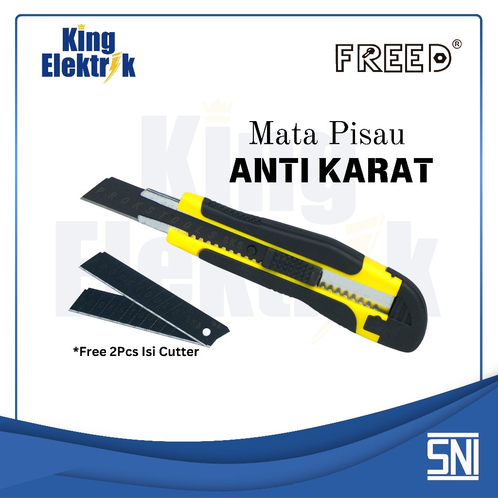 

Pisau Cutter FREED A222 Mata Pisau Anti Karat