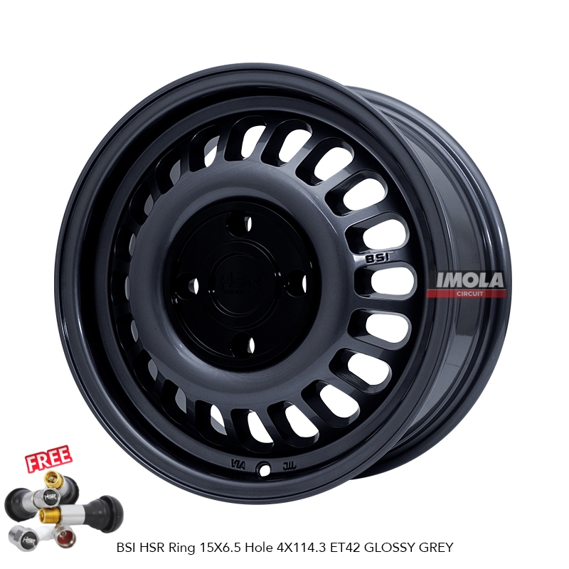 Velg Mobil Model RALLY Avanza Xenia Kijang Livina R15 Velg HSR BSI Ring 15 Lebar 6,5 PCD 4X114,3