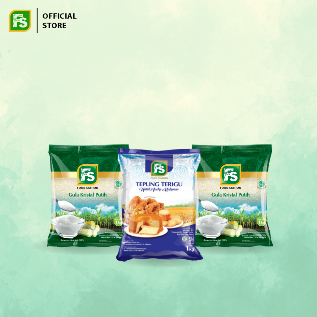 

Bundling FS Tepung Terigu 1 Kg (1 Pcs) + FS Gula Kristal Putih 1 Kg (2 Pcs)
