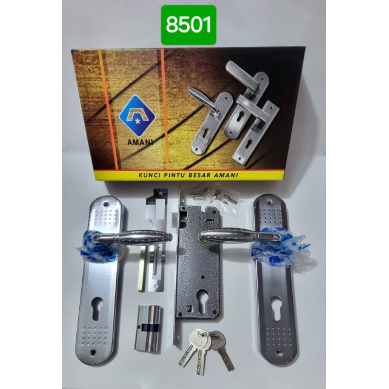 Kunci Pintu / Slot Pintu Besar Babet Amani Bulat Jagung 8501