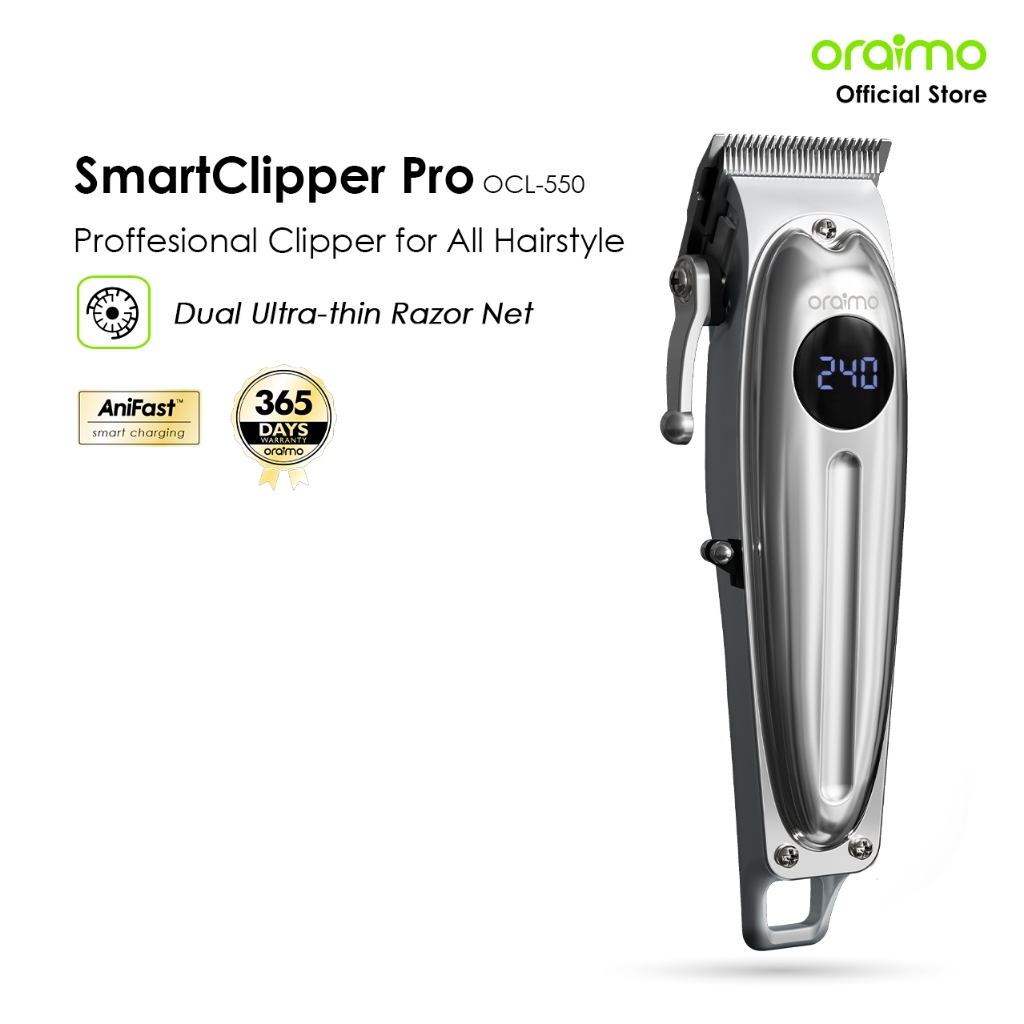 oraimo Smart Trimmer OCL-550 Alat Cukur Listrik Pemangkas Pintar Cukur Elektrik Rambut Jenggot Profe