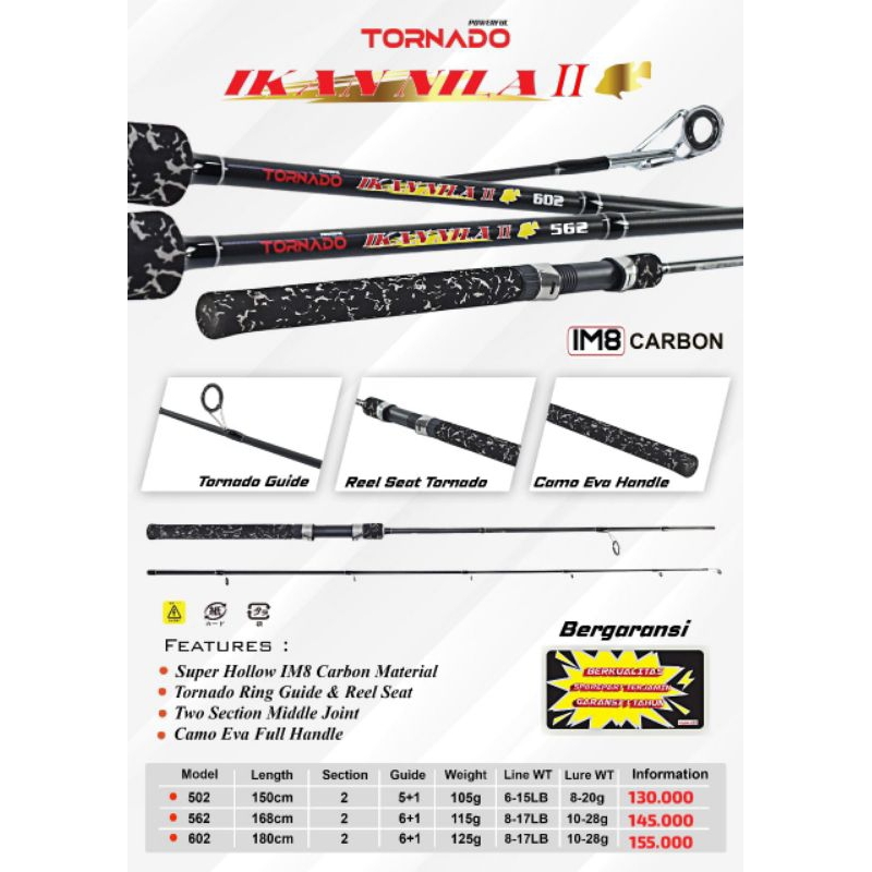 Joran pancing Tornado Ikan Nila II