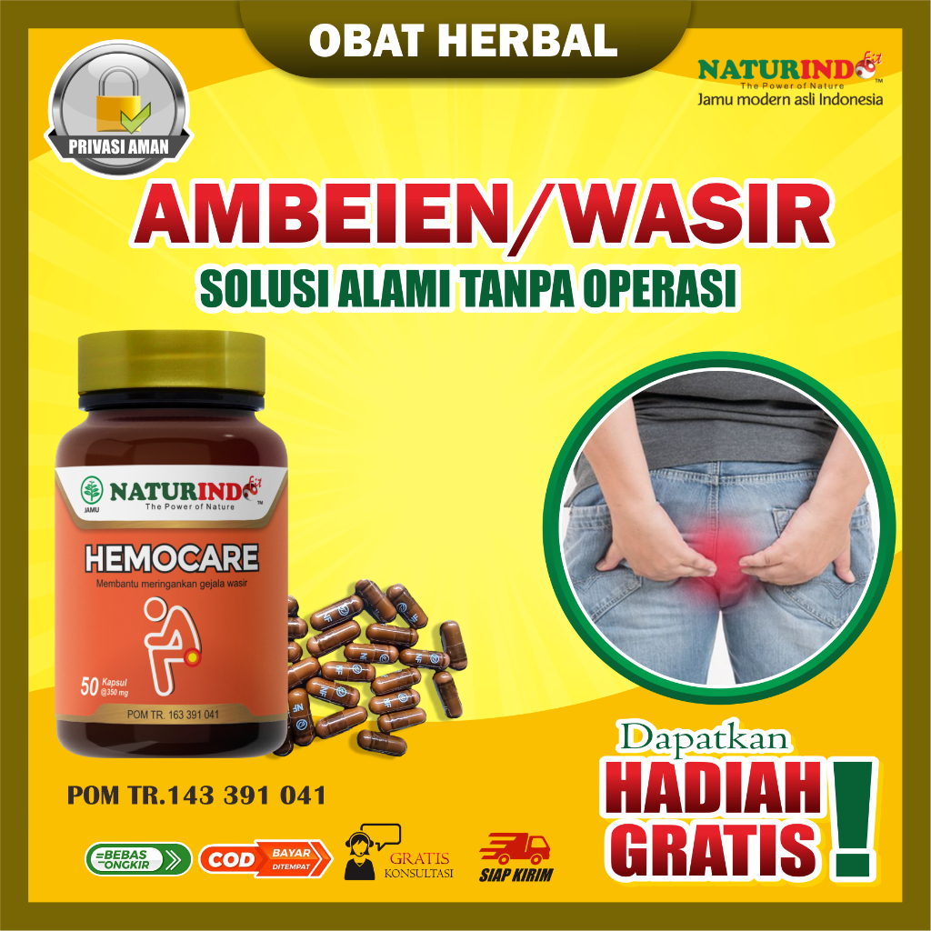 Obat Wasir Ambeien Stadium 4 Superhoid Wasir Obat Ambeien Paling Ampuh Pelancar BAB Hemocare Naturin