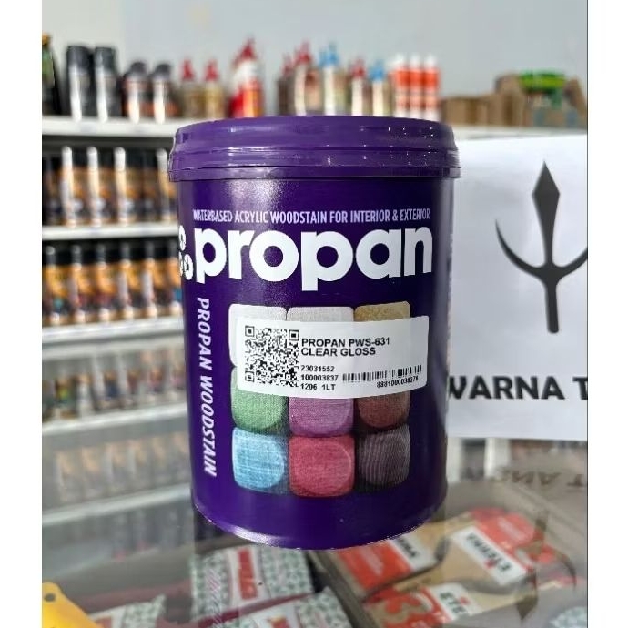Propan Woodstain PWS-631 Clear Gloss 1 Liter / Vernish Kayu