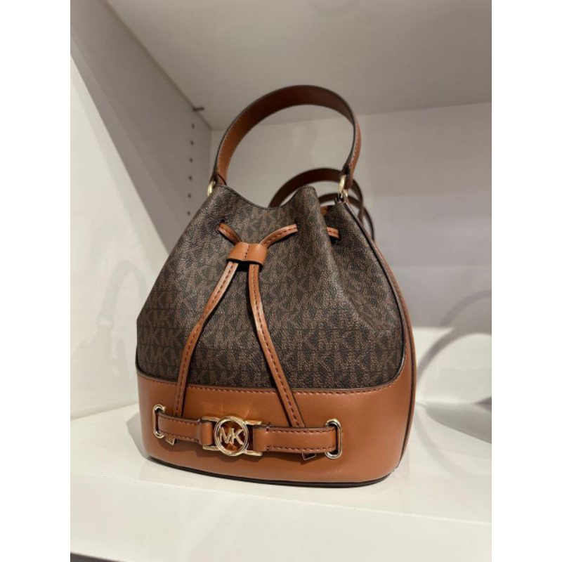 PO ‼️ MK REED BUCKET SIGNATURE BROWN