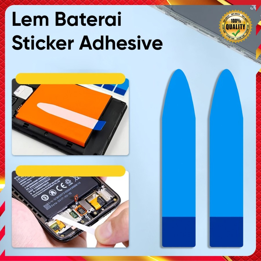 

Lem Baterai Stiker Adhesive Lem Tape Strip perekat Battery Universal Android dan IOS