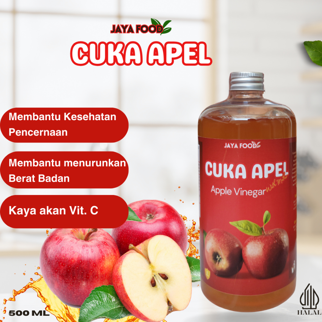

Cuka Apel Untuk Kesehatan 500ml Dengan Inang Cuka