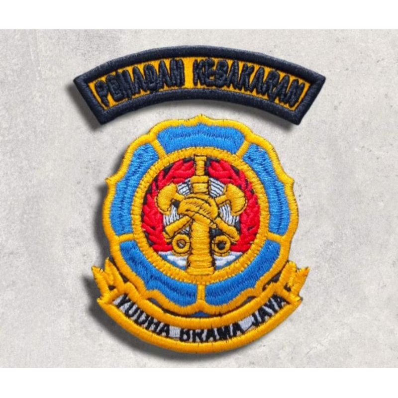 LOGO PEMADAM KEBAKARAN BORDIR TIMBUL