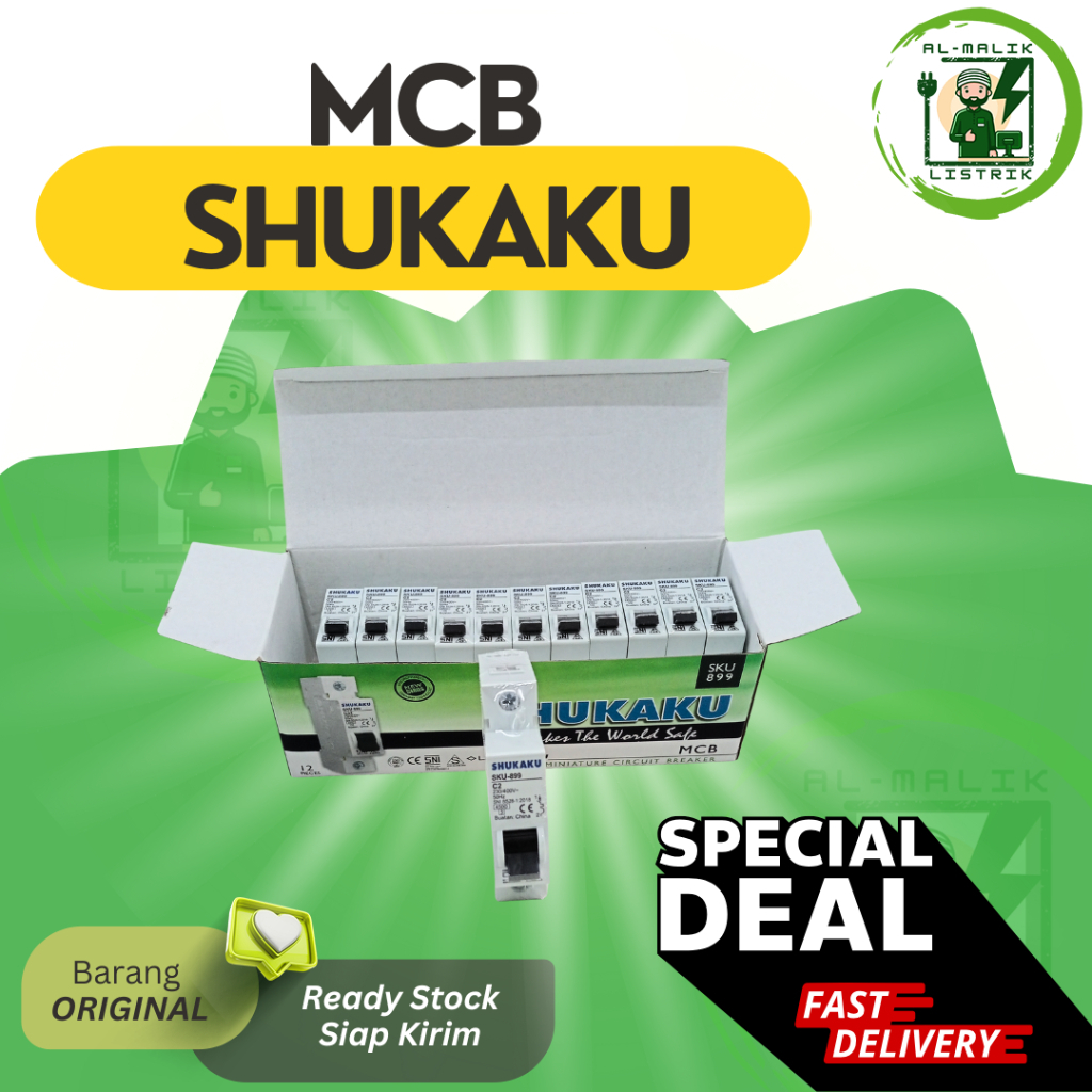 SHUKAKU MCB 2 AMPER SKU899 SNI