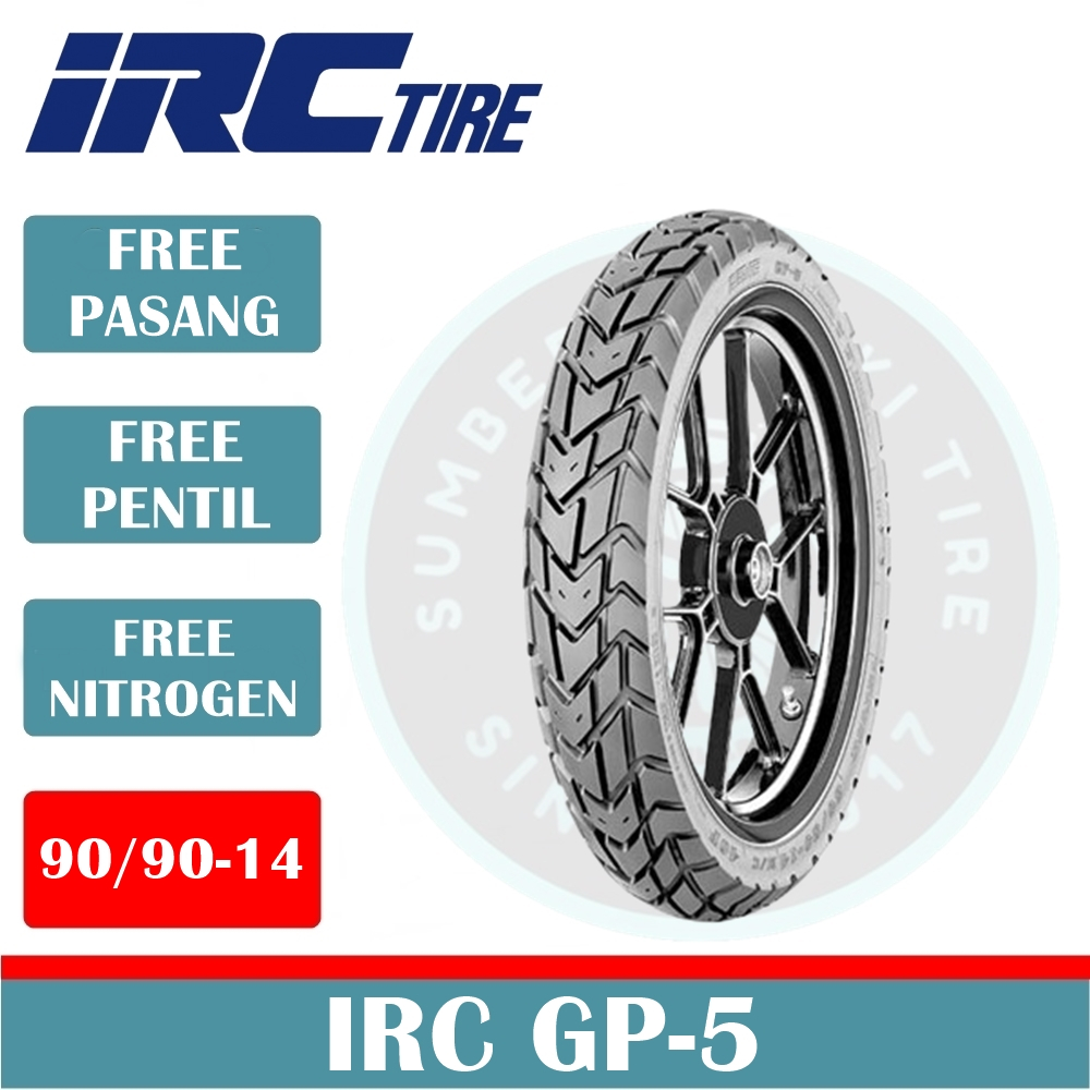 Ban Motor IRC GP5 90/90-14 Tubeless Ban Motor Matic R14