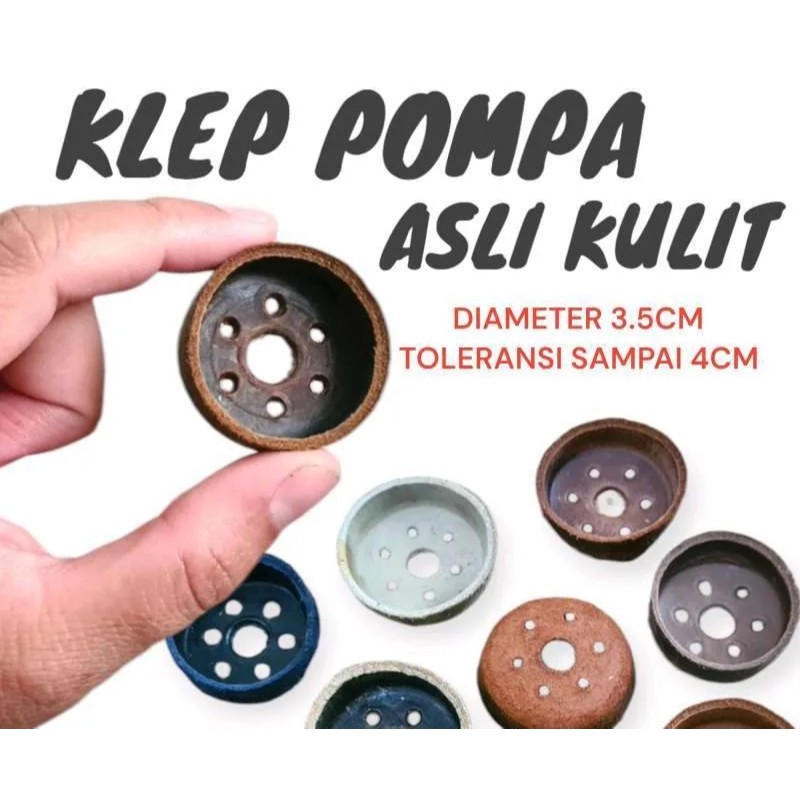 Klep Pompa Sepeda / Klep Pompa Angin Manual / Klep Pompa Kulit Diameter 3.5 cm