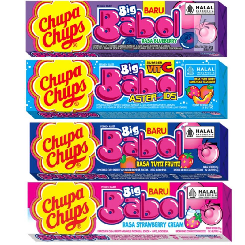 

Paket isi 4 pcs Big babol stick