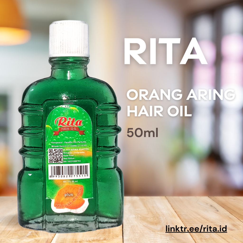 RITA ORANG ARING HAIR OIL 50 ML (BOTOL KACA)
