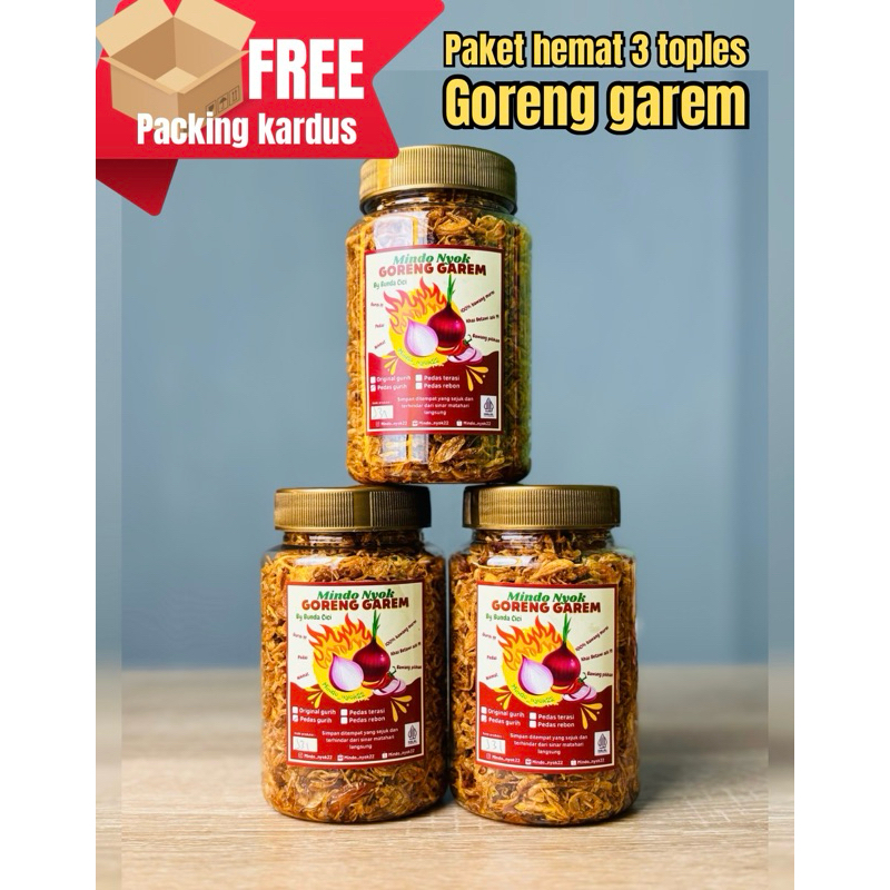 

paket hemat 3 toples goreng garem mindo_nyok22