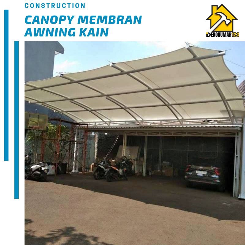 Kanopi Membran dan Awning kain watershield