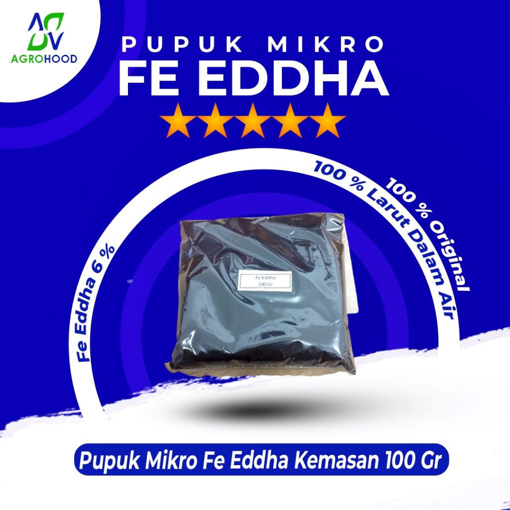 Pupuk Mikro Fe Eddha 6% Kemasan 100 Gram