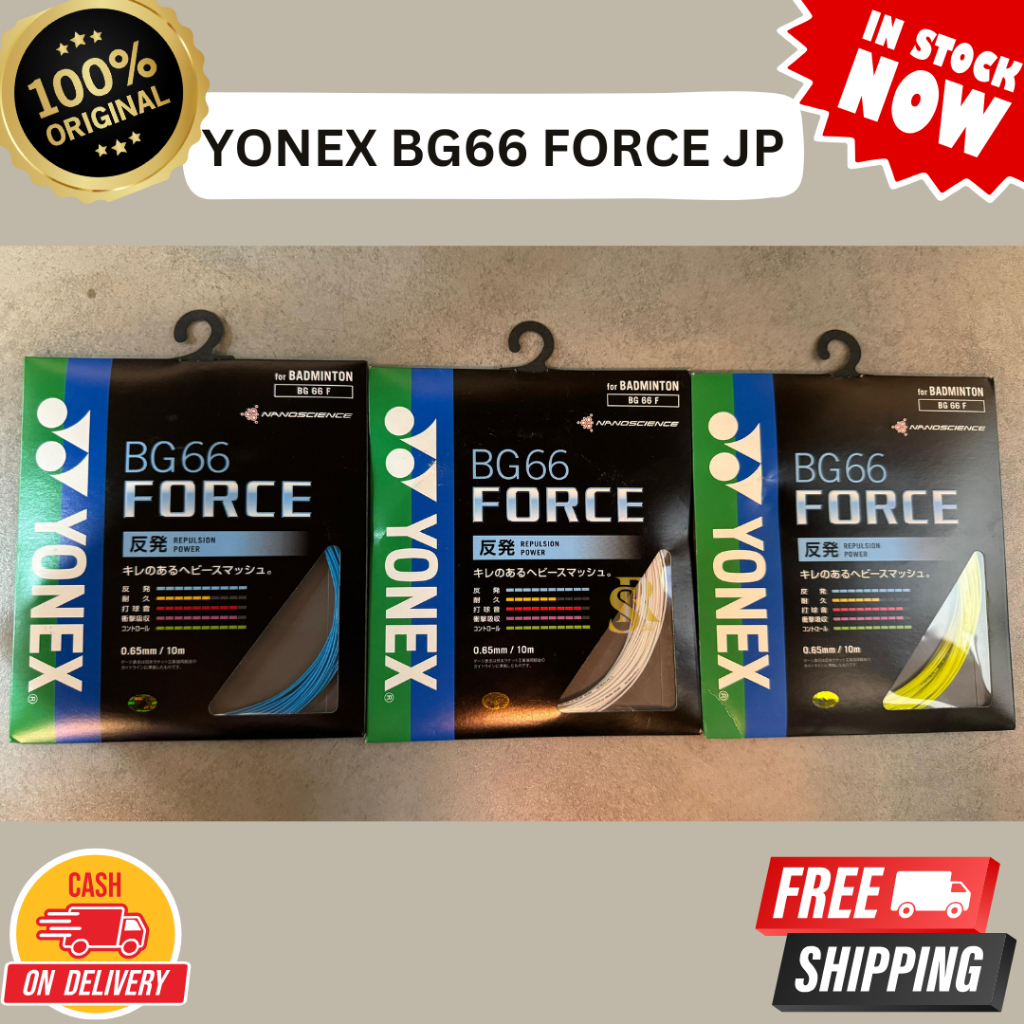 Senar Badminton Yonex Bg 66 Force Bg66 Force Japan / Jepang /Jp Original