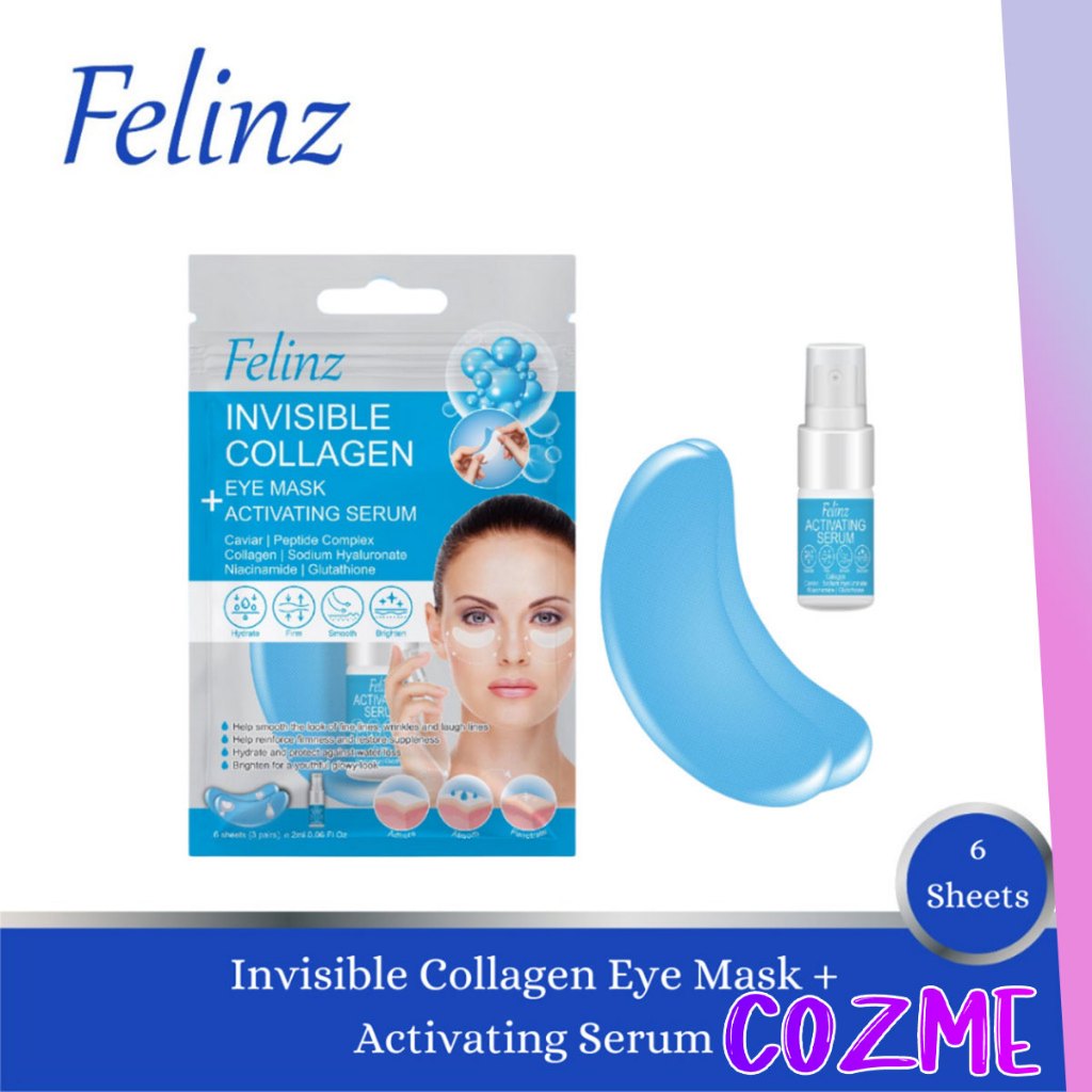 FELINZ Invisible Collagen Eye Mask + Activating Serum