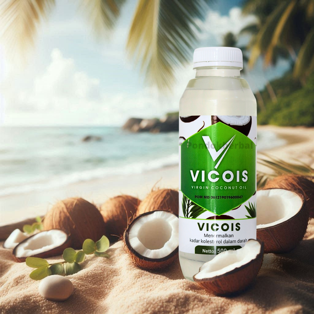 

VICOIS 500 ML Vco Virgin Coconut Oil | Minyak Kelapa Murni vicois Menormalkan Kadar Kolesterol