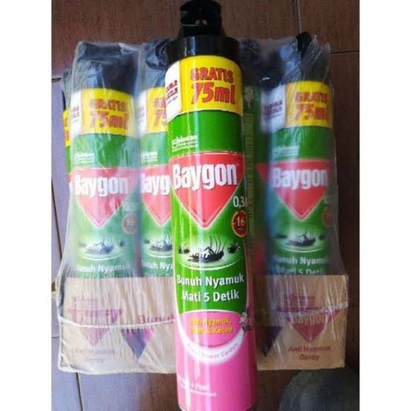 Baygon Aerosol Flower Garden 600ml Gratis 75ml x 12 per dus